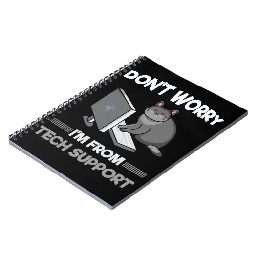 Funny Technical support Chat Lover Computer Scienc Notizblock (Linke Seite)