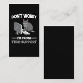 Funny Technical support Chat Lover Computer Scienc Visitenkarte (Vorne/Hinten)