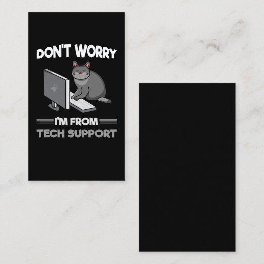 Funny Technical support Chat Lover Computer Scienc Visitenkarte (Vorne/Hinten)