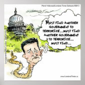 Funny Ted Cruz Snake Poster (Vorne)