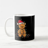 Funny Teddy Bear Christmas Graphics Lights Lover  Kaffeetasse (Links)