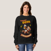 Funny Teddy Beer Drinker Pub Drink Alc Teddy Be Sweatshirt (Vorne ganz)