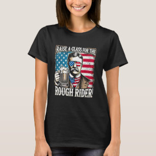 Funny Teddy Roosevelt 4. Juli Grafik für USA T-Shirt