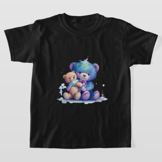 Funny Teddy trägt T - Shirt (Ablage )