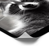 Funny Tee Ed Raccoon Selfie Bigfoot Gift Mens Wome Poster (Ecke)