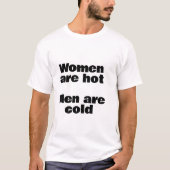 Funny tee Frauen heiß Männer kalt (Vorderseite)