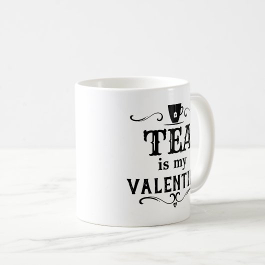 Funny Tee ist mein Valentine Kaffeetasse (VorderseiteRechts)