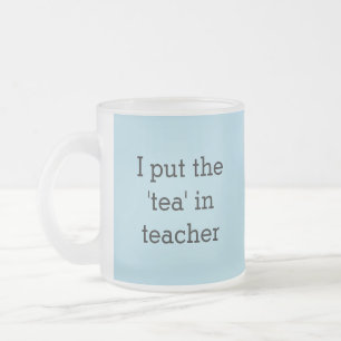 Funny Tee Lover Teacher Spaß Novelty Staffroom Mattglastasse