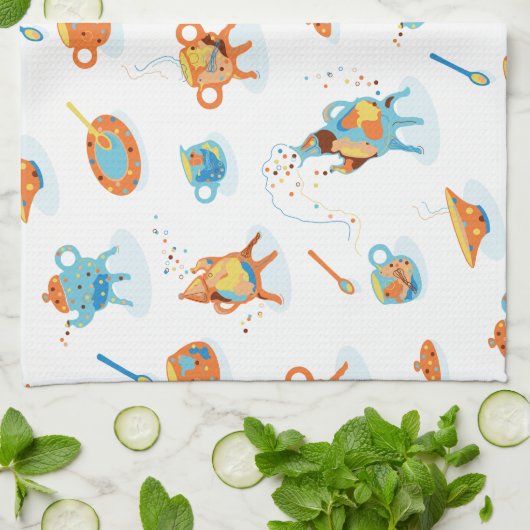 Funny Tee - Party. Küchenhandtuch Geschirrtuch (Gefaltet)