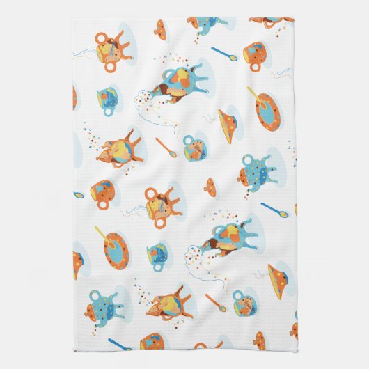 Funny Tee - Party. Küchenhandtuch Geschirrtuch (Vertikal)