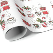 Funny Tee Tasse Weihnachten Geschenkpapier (Rolleneckpunkt)