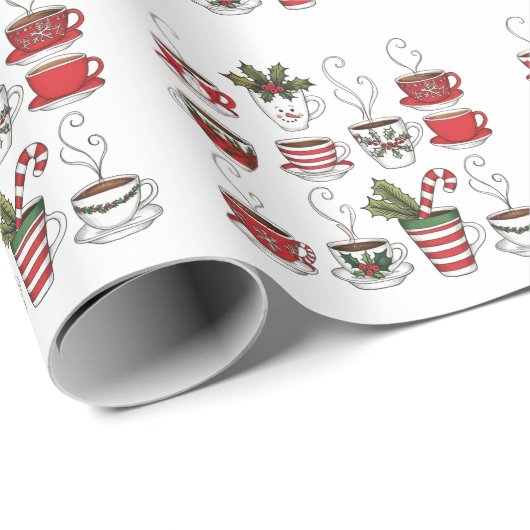 Funny Tee Tasse Weihnachten Geschenkpapier (Rolleneckpunkt)