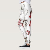 Funny Tee Tasse Weihnachten Leggings (Links)