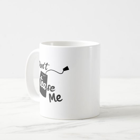 Funny Tee Tease Slogan Gemütliche Getränke Kaffeetasse (Vorderseite Links)