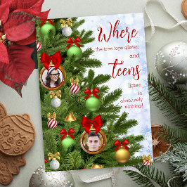 Funny Teen Sarcastic Spaß Familie Frohe Weihnachte Feiertagskarte