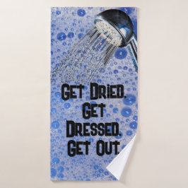 Funny Teenage Junge Badezimmer Deko Zitat Badehandtuch