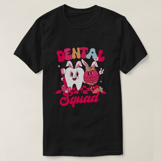 Funny Teeth Dental Squad Dentist Zahnarzt Happy Oa T-Shirt (Design vorne)