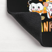 Funny Teeth Thanksgiving Dentist Turkey Dental Squ Mousepad (Ecke)