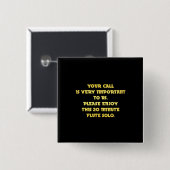 Funny Telefone Kundenservice Joke Button (Vorne & Hinten)