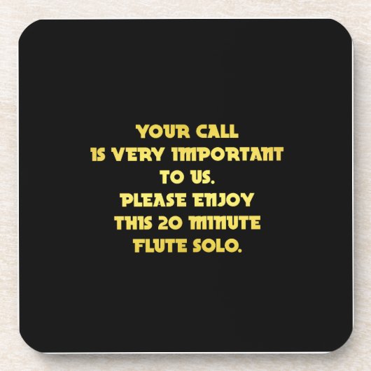 Funny Telefone Kundenservice Joke Getränkeuntersetzer (Vorderseite)