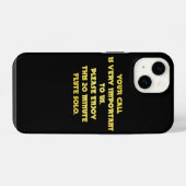 Funny Telefone Kundenservice Joke iPhone Hülle (Rückseite (Horizontal))