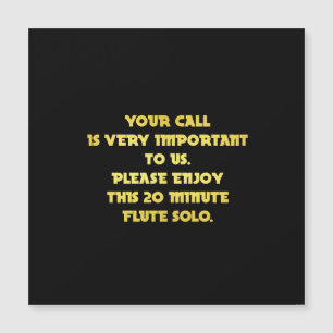 Funny Telefone Kundenservice Joke Magnetkarte