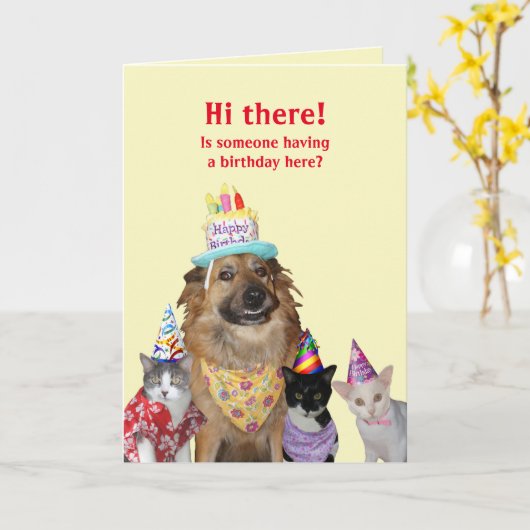 Funny Template für den Geburtstag Karte (Gelbe Blume)