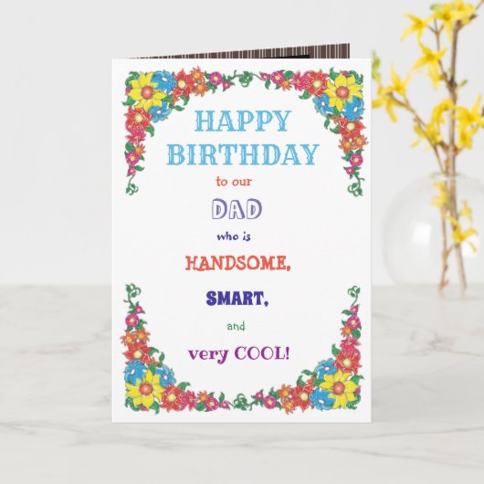 Funny Template für den Geburtstag Karte (Gelbe Blume)