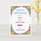 Funny Template für den Geburtstag Karte (Gelbe Blume)