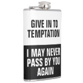 Funny Temple benutzerdefinierte Monogramm-Flasche Flachmann (Rechts)