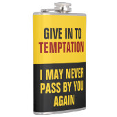 Funny Temple benutzerdefinierte Monogramm-Flasche Flachmann (Rechts)