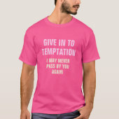 Funny Temptation individuelle Name T-Shirt (Vorderseite)