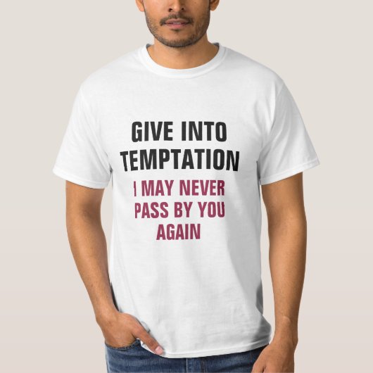 Funny Temptation individuelle Name T-Shirt (Vorderseite)