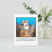 Funny "Ten Recommendations" Spaß Postkarte (Stehend Vorderseite)