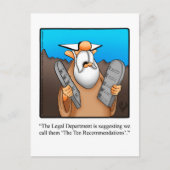 Funny "Ten Recommendations" Spaß Postkarte (Vorderseite)