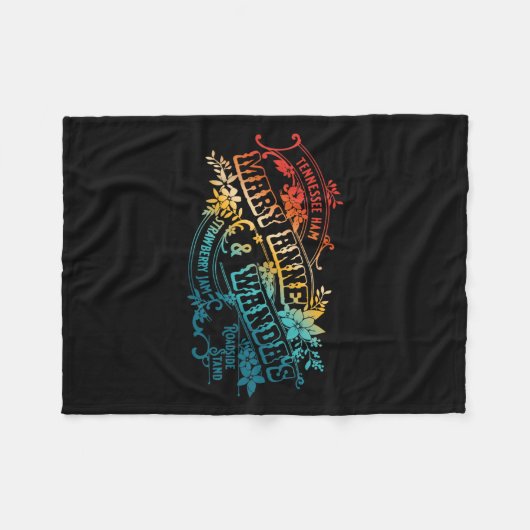 Funny Tennessee-ham Mary Anne & Wanda's Strawb Fleecedecke (Vorderseite (Horizontal))