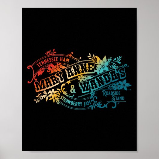 Funny Tennessee-ham Mary Anne &amp; Wanda's Strawb Poster (Vorne)