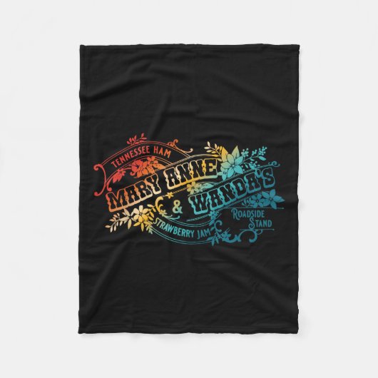 Funny Tennessee-ham Mary Anne &amp; Wandas Strawbe Fleecedecke (Vorderseite)
