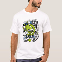 Funny Tennis Ball Cartoon | Sport T-Shirt