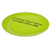 Funny Tennis Ball-Geschenk, Personalisierter Text Schneidebrett (Ecke)