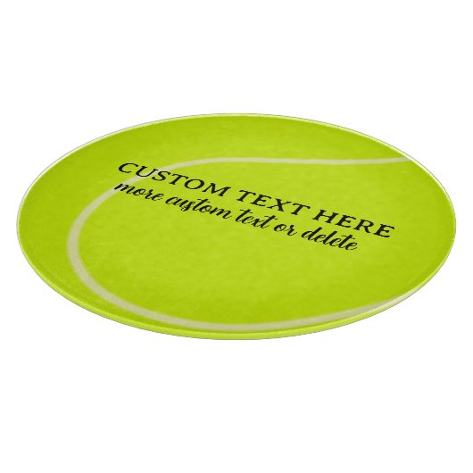 Funny Tennis Ball-Geschenk, Personalisierter Text Schneidebrett (Ecke)