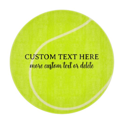 Funny Tennis Ball-Geschenk, Personalisierter Text Schneidebrett (Vorderseite)