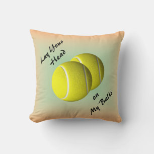 Funny Tennis Ball Mojo Sportwirbel Kissen