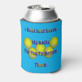 Funny Tennis Balls kehrt zurück, Dosenkühler (Kanne Rückseite)