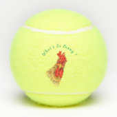 Funny Tennis Balls überrascht Neugierige Rooster Tennisbälle (Rückseite)