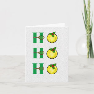 Funny Tennis Balls Weihnachtskarte Karte