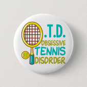 Funny Tennis Button (Vorderseite)