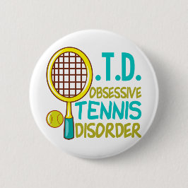 Funny Tennis Button