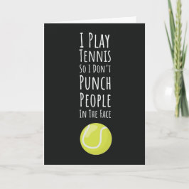 Funny Tennis Cards für Freundschaftsspieler Sport Karte