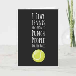 Funny Tennis Cards für Freundschaftsspieler Sport Karte